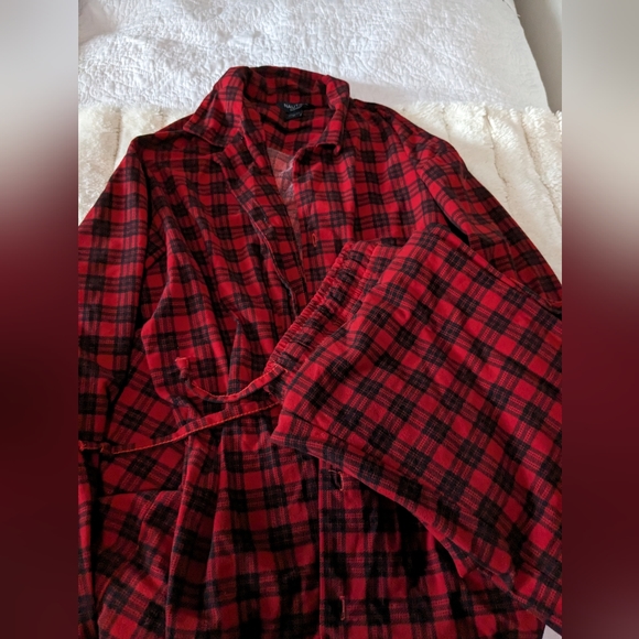 Nautica Plaid Sleepwear PJ Set size medium - Picture 1 of 6